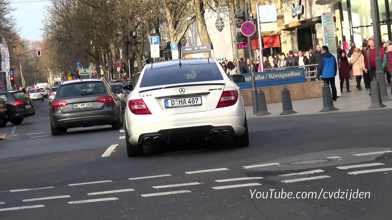 Mercedes C63 AMG - 4.0L V8 vs 6.2L V8 Engine SOUNDS!