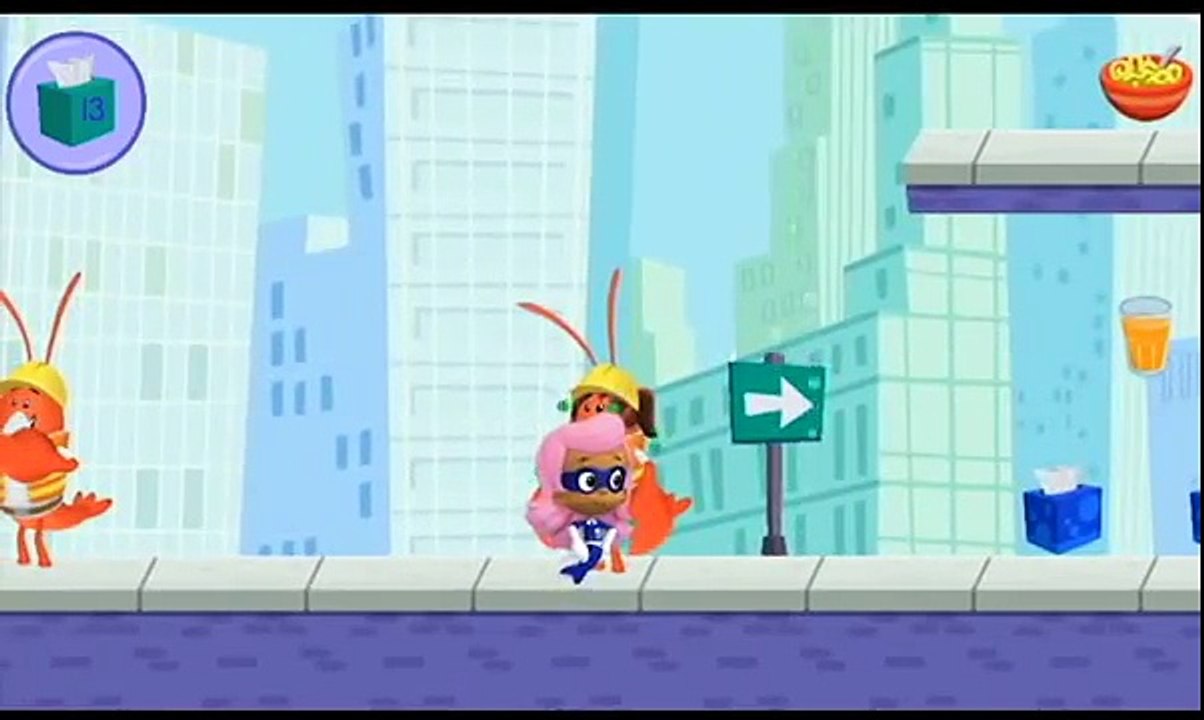 Bubble Guppies! The video game with the sneezing nose! Catch him ...