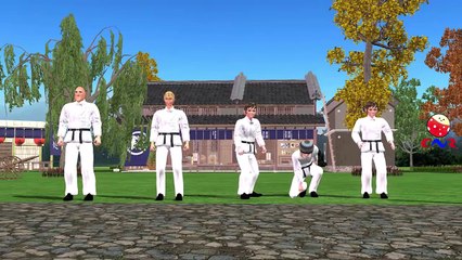 Finger Family Children Nursery Rhymes Karate Kid Cartoon | Finger Family Nursery Rhymes fo