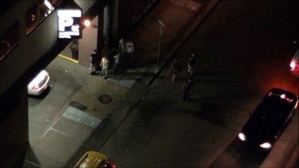 Glass Bottle thrown at Crowd