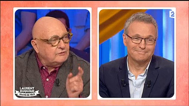 Etranges confessions de Laurent Ruquier hier soir en prime time sur France 2 - Regardez