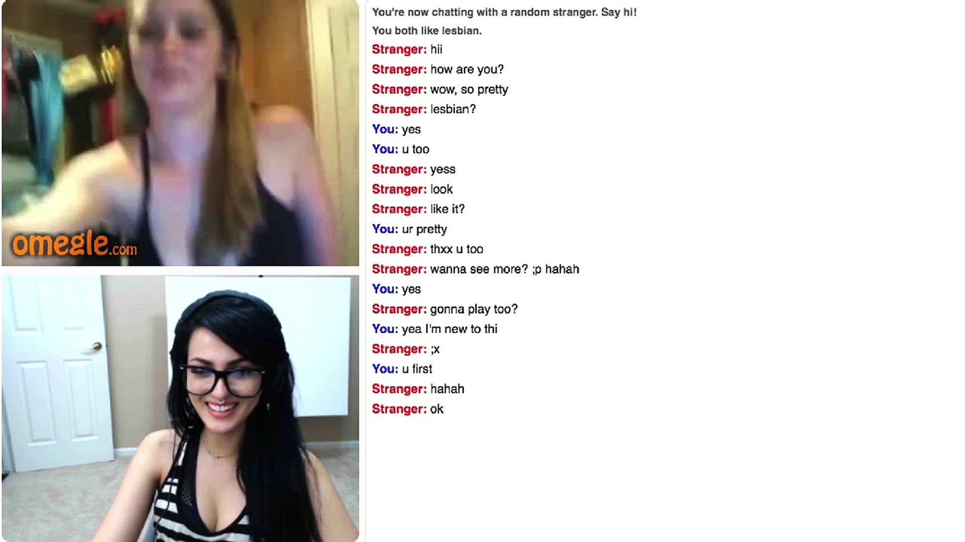 Getting flashed on omegle
