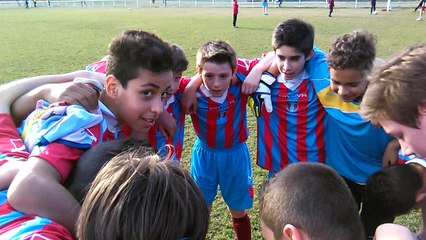 La joie des U13 après la victoire face à Hers-Coussa