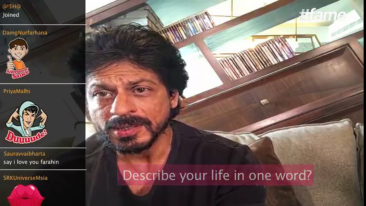 One word to describe Shah Rukh Khan | #SRKLiveOnFame