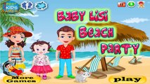 Baby Lisi Beach Party Games For Children To Play | Baby Lisi Games For Kids