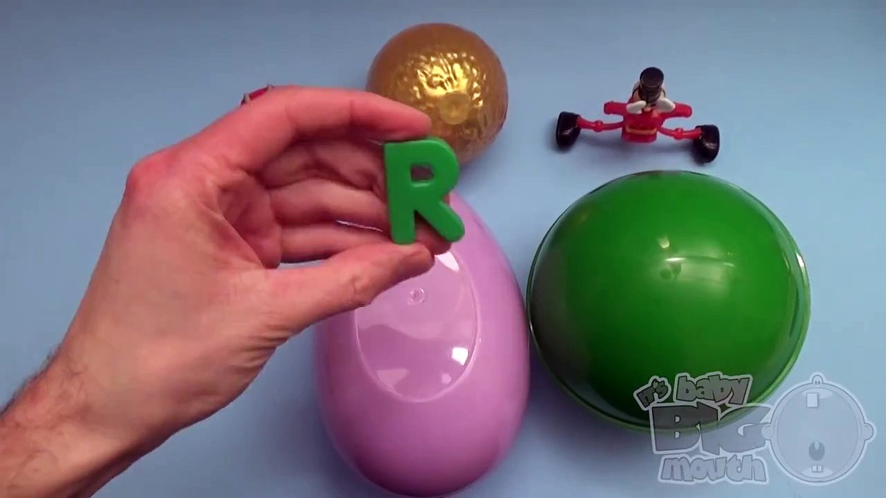 Disney Cars Surprise Egg Learn-A-Word! Spelling Colours! Lesson 1