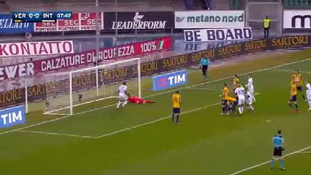 Jeison Murillo Goal HD -Verona 0-1 Inter Serie A 07.02.2016