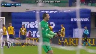 Jeison Murillo Goal Hellas Verona 0-1 Inter Milan Serie A 07.2.2016