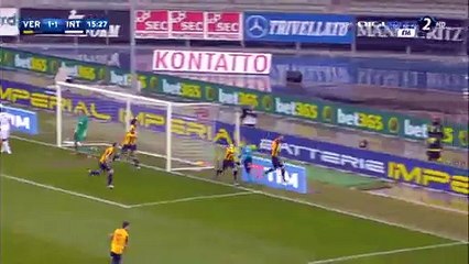 Eros Pisano Goal Verona 2-1 Inter - 07-02-2016