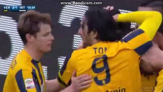 Eros Pisano  Goal Verona 2-1 Inter Serie A 07.02.2016