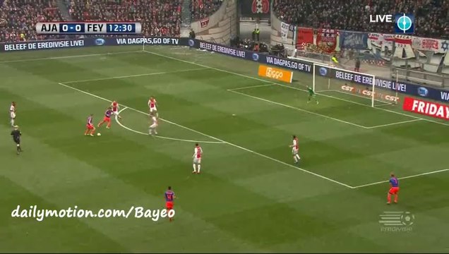 Jens Toornstra Goal - Ajax 0-1 Feyenoord - 07-02-2016