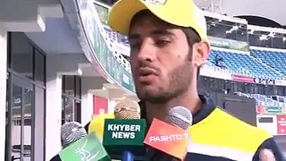 Muhammad Asghar Peshawar Zalmi player Pashto Interview with Khyber News.