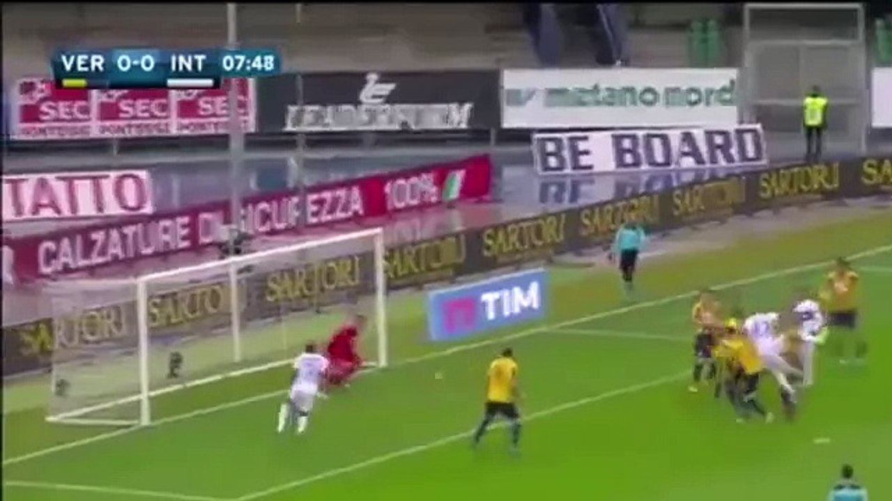 VERONA VS INTER 0 1 GOAL Jeison Murillo SERIA A 07 02 2016