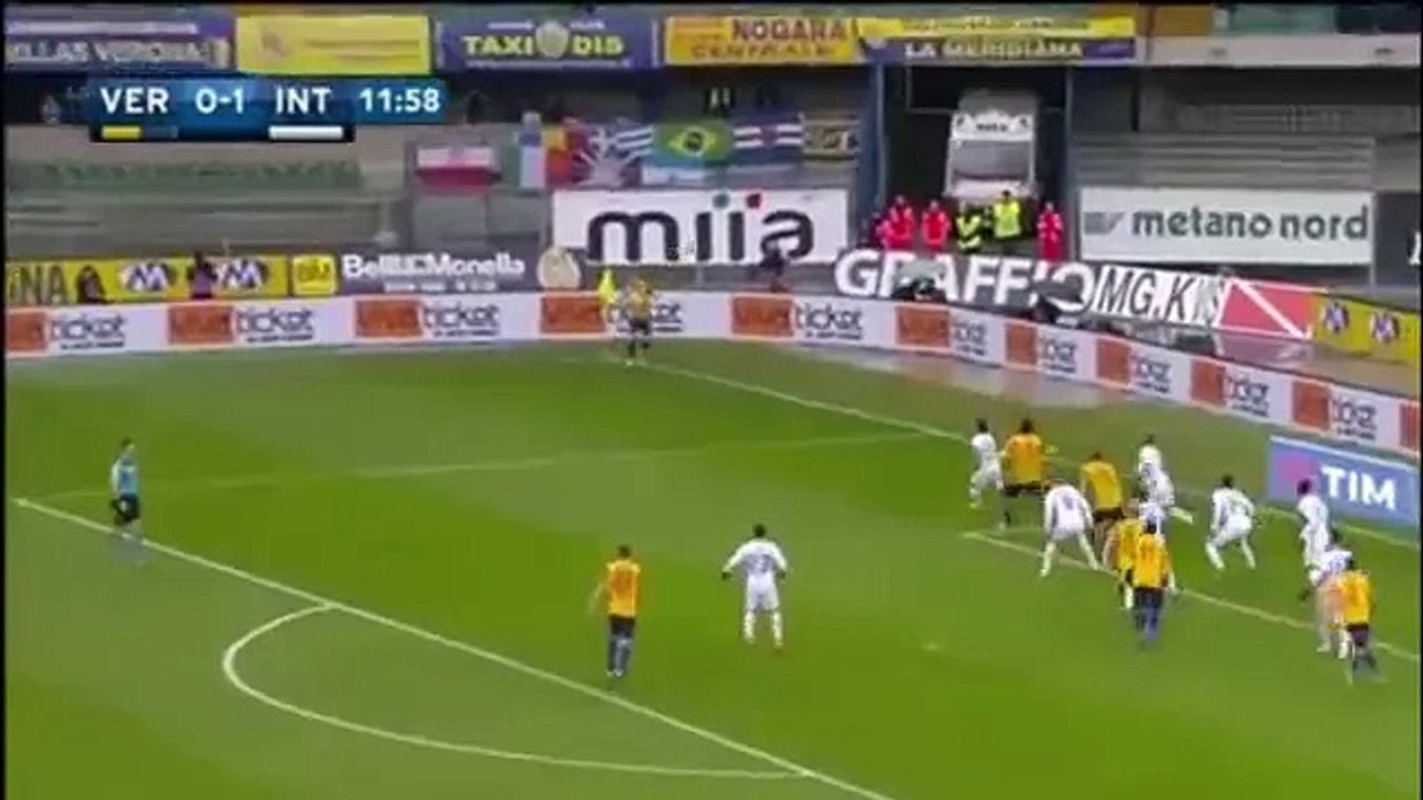 VERONA VS INTER 1 1 GOAL Jeison Murillo SERIA A 07 02 2016
