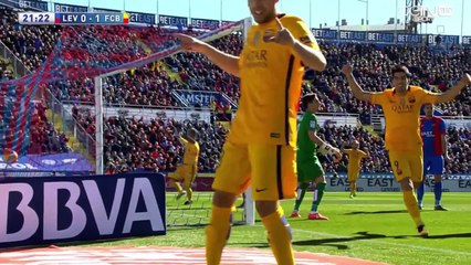 اهداف مباراة برشلونه وليفانتي 2-0