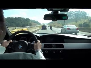 BMW M5 и ХОНДА РАЛЛИ ПО ТРАССЕ