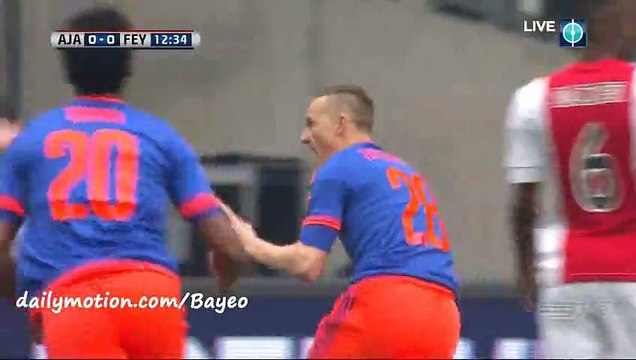 Jens Toornstra Goal HD - Ajax 0-1 Feyenoord - 07-02-2016