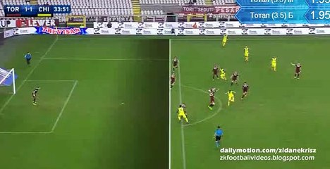 1-1 Bruno Peres Funny Own Goal - Torino v. Chievo 07.02.2016 HD