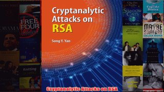 Download PDF  Cryptanalytic Attacks on RSA FULL FREE