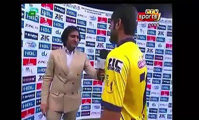 Peshawar Man Of The Match Muhammad Asghar Talking To Ramez Raja PSL
