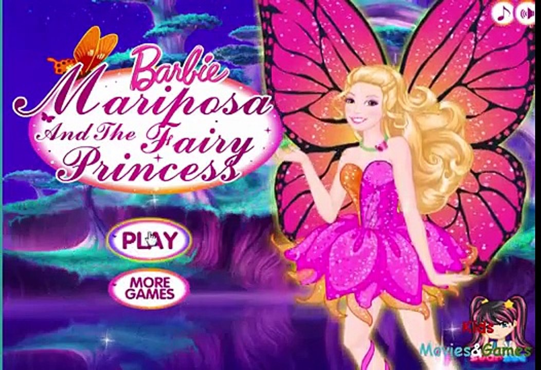 Barbie Games - Barbie Mariposa and the Fairy Princess - Barbie Game Movie