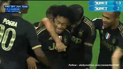 Juan Cuadrado Goal Frosinone 0-1 Juventus Serie A