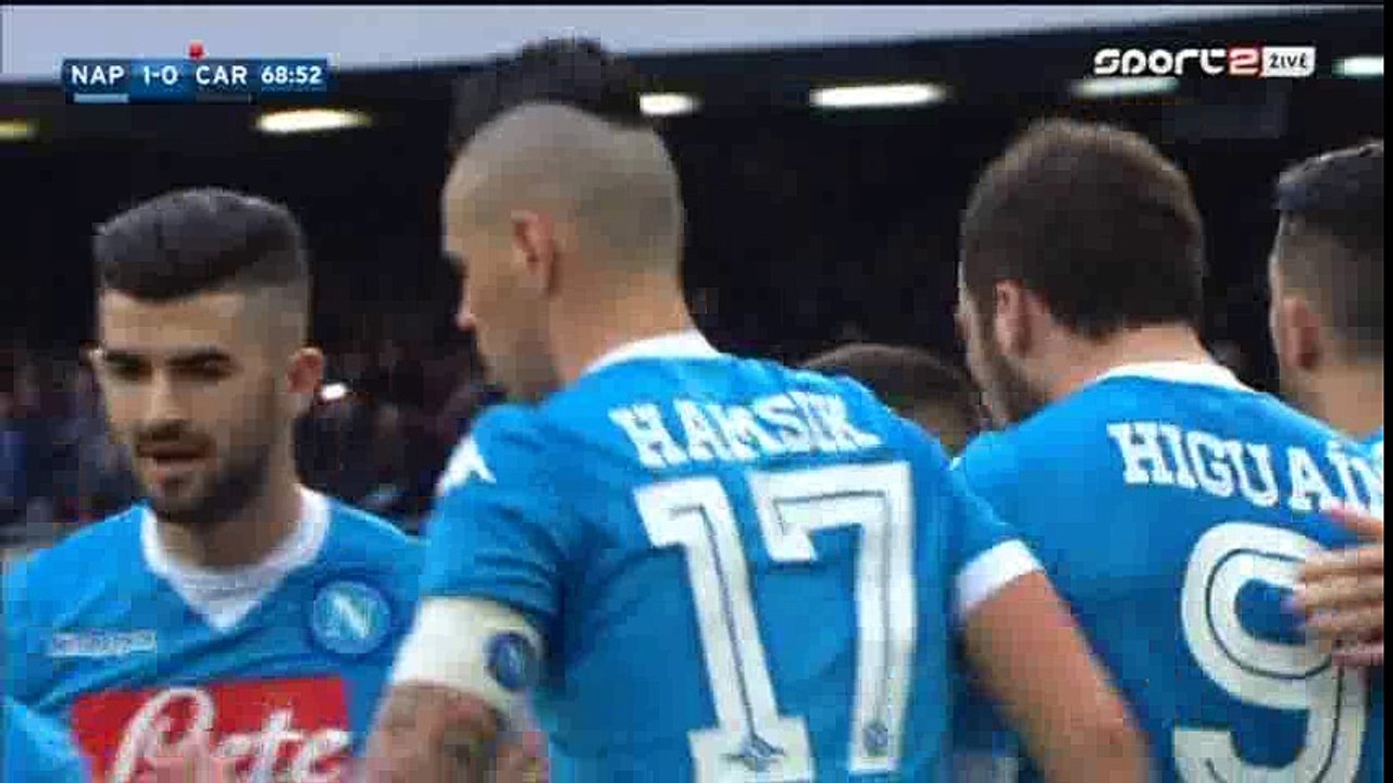 Gonzalo Higuain Goal HD - Napoli 1-0 Carpi - 07-02-2016