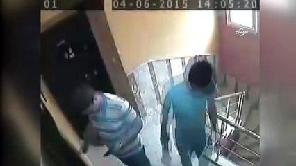 Avukata saldırı anı kamerada