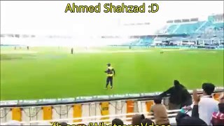 Ahmad Shahzad Dancing during the Match.. PSL 2015.