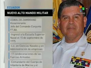 Ecuador: Oswaldo Zambrano, nuevo mando militar