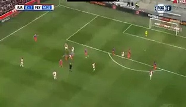 Riechedly Bazoer Goal - Ajax 2 - 1 Feyenoord - 07-02-2016 -