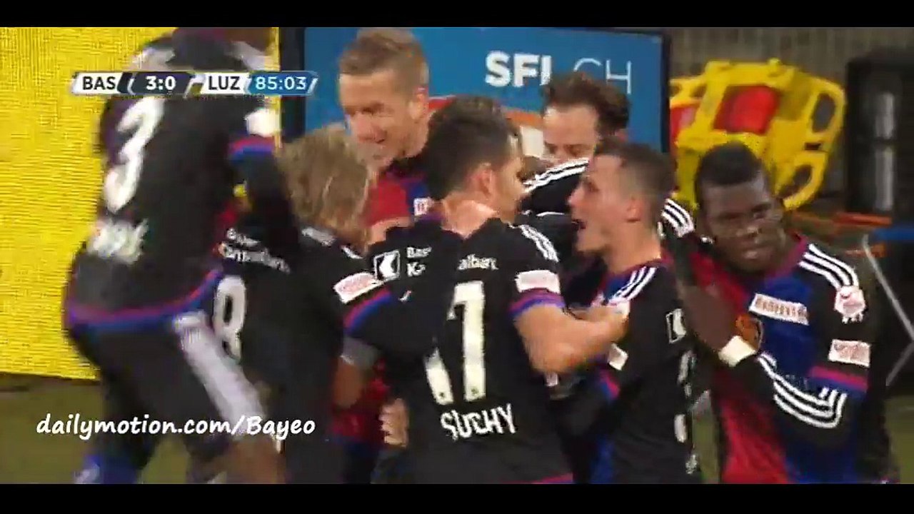 Renato Steffen Goal HD - Basel 3-0 Luzern - 07-02-2016