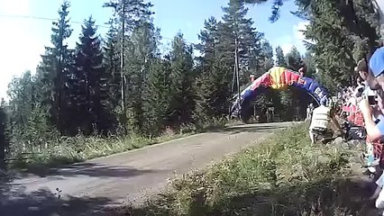 Rally big jump - Прыжок раллийного авто