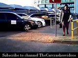 Car crashes test run caught in dash cam HD