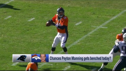 Chances Peyton Manning gets benched today?