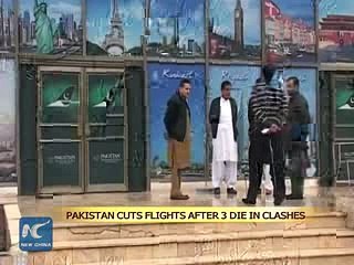 Pakistan cuts flights after 3 die in clashes  2016