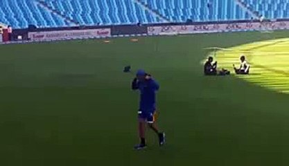 Mohammad Amir Little Bit Dance Skills While Training IN PSL 2016