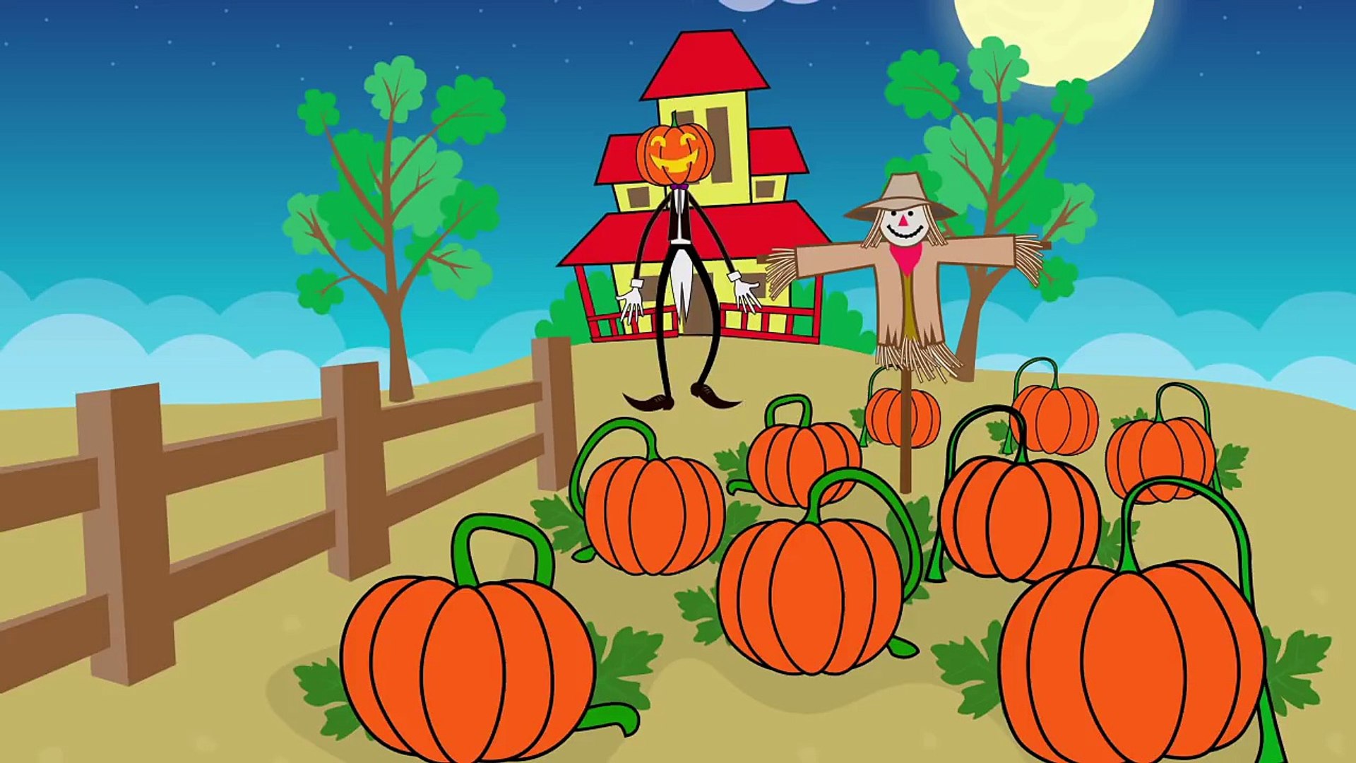 Jack o lantern Song | Halloween pumpkin animation and music for children -  Dailymotion Video