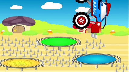 Bee Truck Vs Mario Truck - Video For Kids - Mega Kids Tv