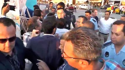 Zabıta ile AK Partililer birbirine girdi