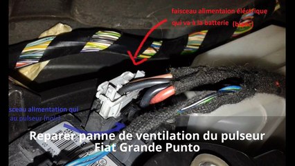 Tuto - Réparer ventilation chauffage  climatisation auto - Fiat Grande punto