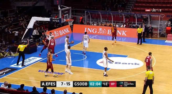 BSL 17. Hafta | Anadolu Efes-Galatasaray Odeabank İlk Yarı