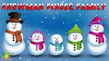 The Finger Family Snowman Family Nursery Rhyme | Christmas Finger Family Songs