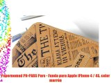 Papernomad PN-PARS Pars - Funda para Apple iPhone 4 / 4S color marrón