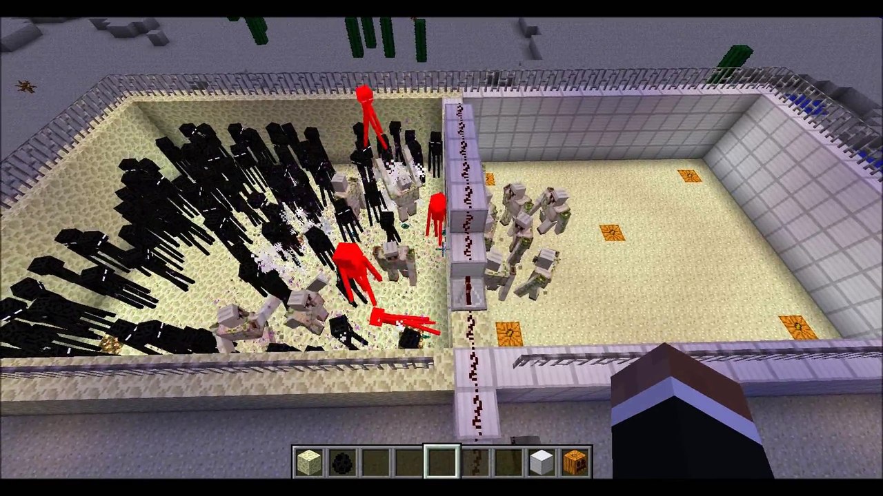 Minecraft - Endermen VS. Iron Golems