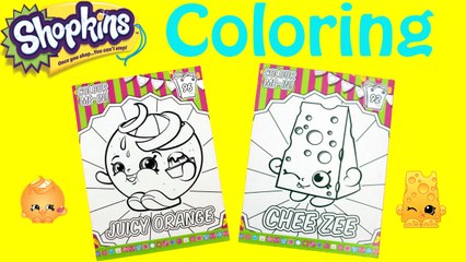 NEW Shopkins Color Me In Collector Cards - Chee Zee  Juicy Orange - Awesome Toys TV