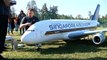 A-380 800 GIGANTIC XXXL 71KG RC SCALE 115 MODEL AIRLINER FLYING DISPLAY  Hausen am Albis 2016