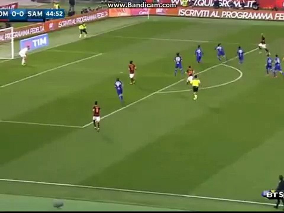 Roma Vs Sampdoria 1-0 Florenzi Goal HD 2016