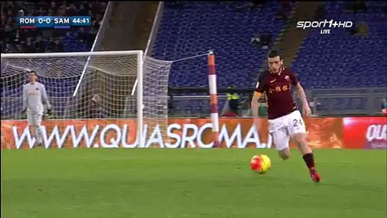 1-0 Alessandro Florenzi SUPER Goal Roma 1-0 Sampdoria SERIE A 7.02.2016 HD