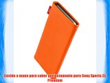 fitBAG Beat Naranja - Funda a medida Exterior de piel con forro interno de microfibra para